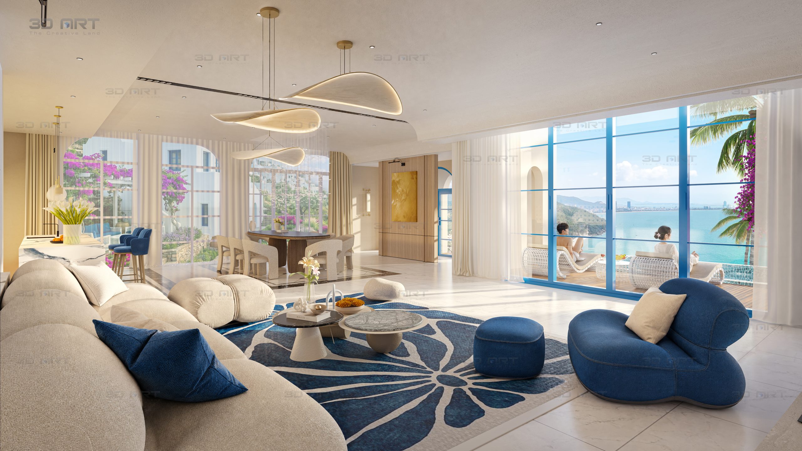 Nội thất villa The Helios Signature The Hera Resort Quy Nhơn tiêu chuẩn bàn giao hoàn thiện
