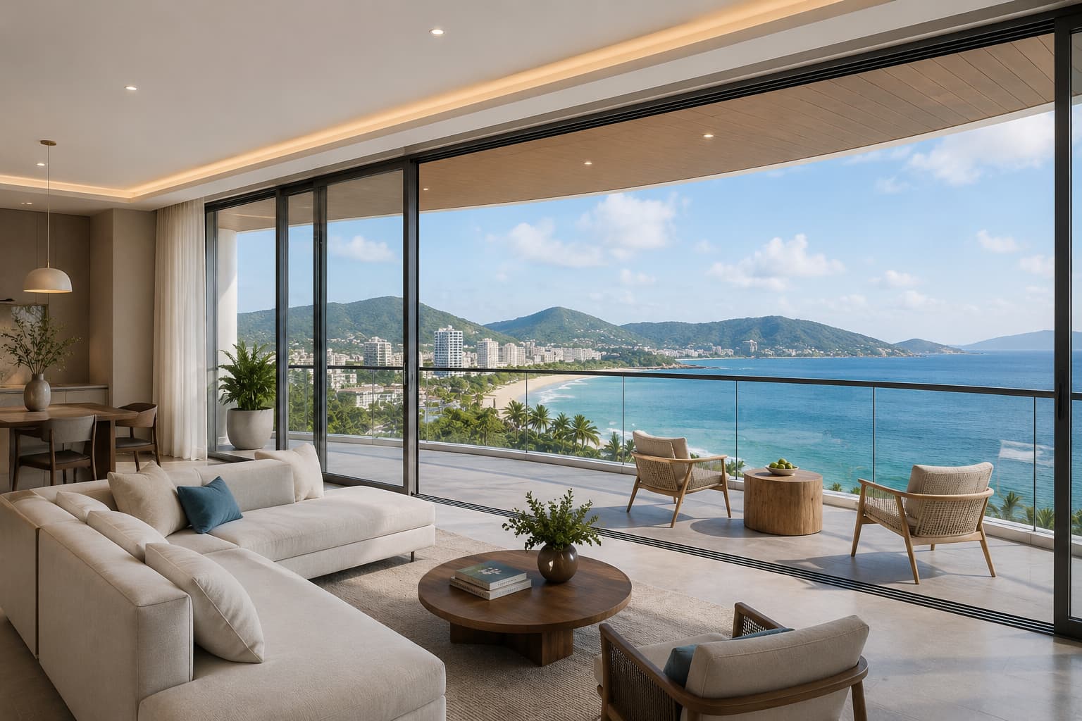 Nội thất căn hộ Oriva Bay Quy Nhơn view biển