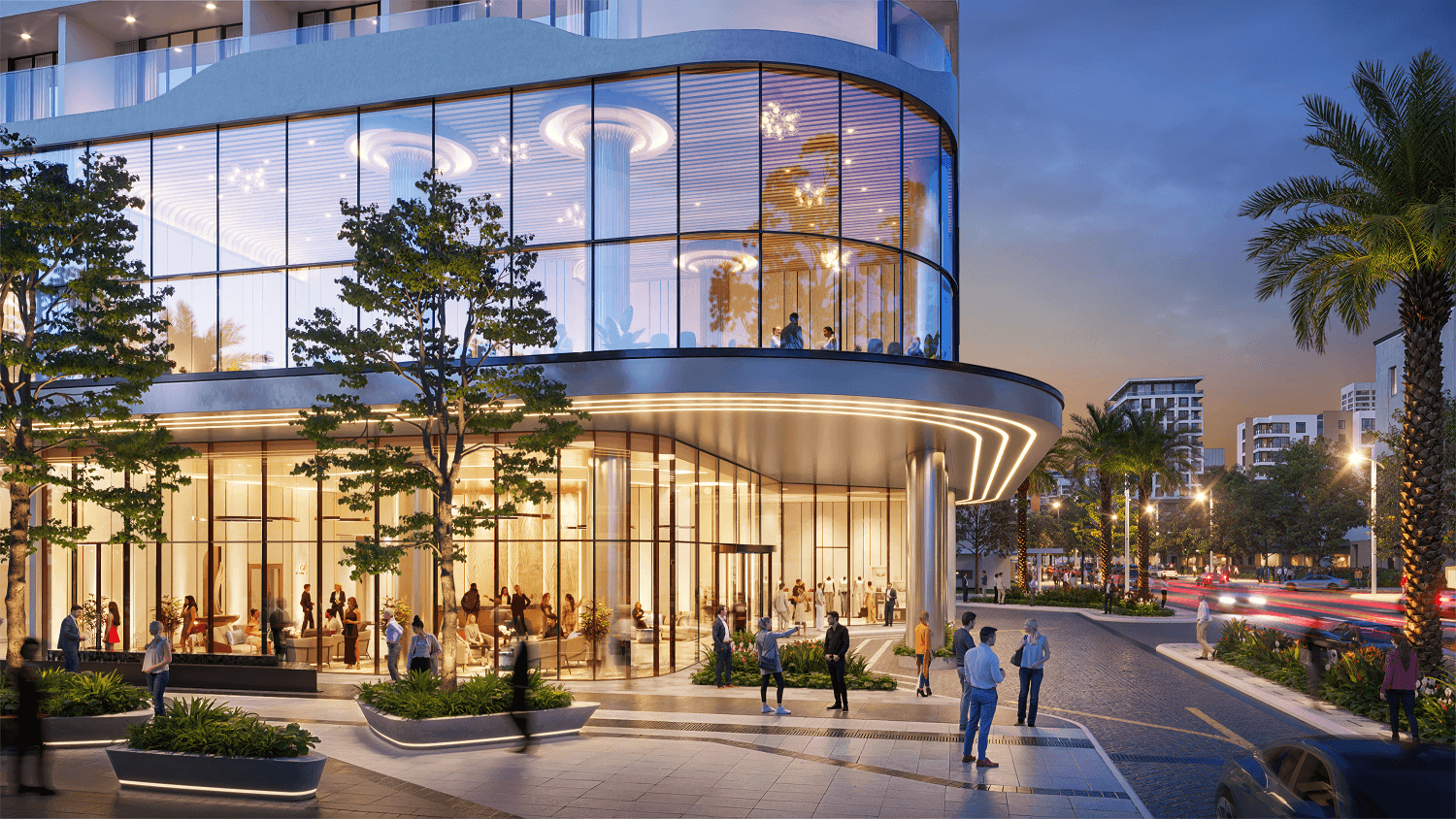 Khối đế thương mại Q'Terra Quy Nhơn — trung tâm thương mại, shophouse và F&B tại tầng đế tháp Q1
