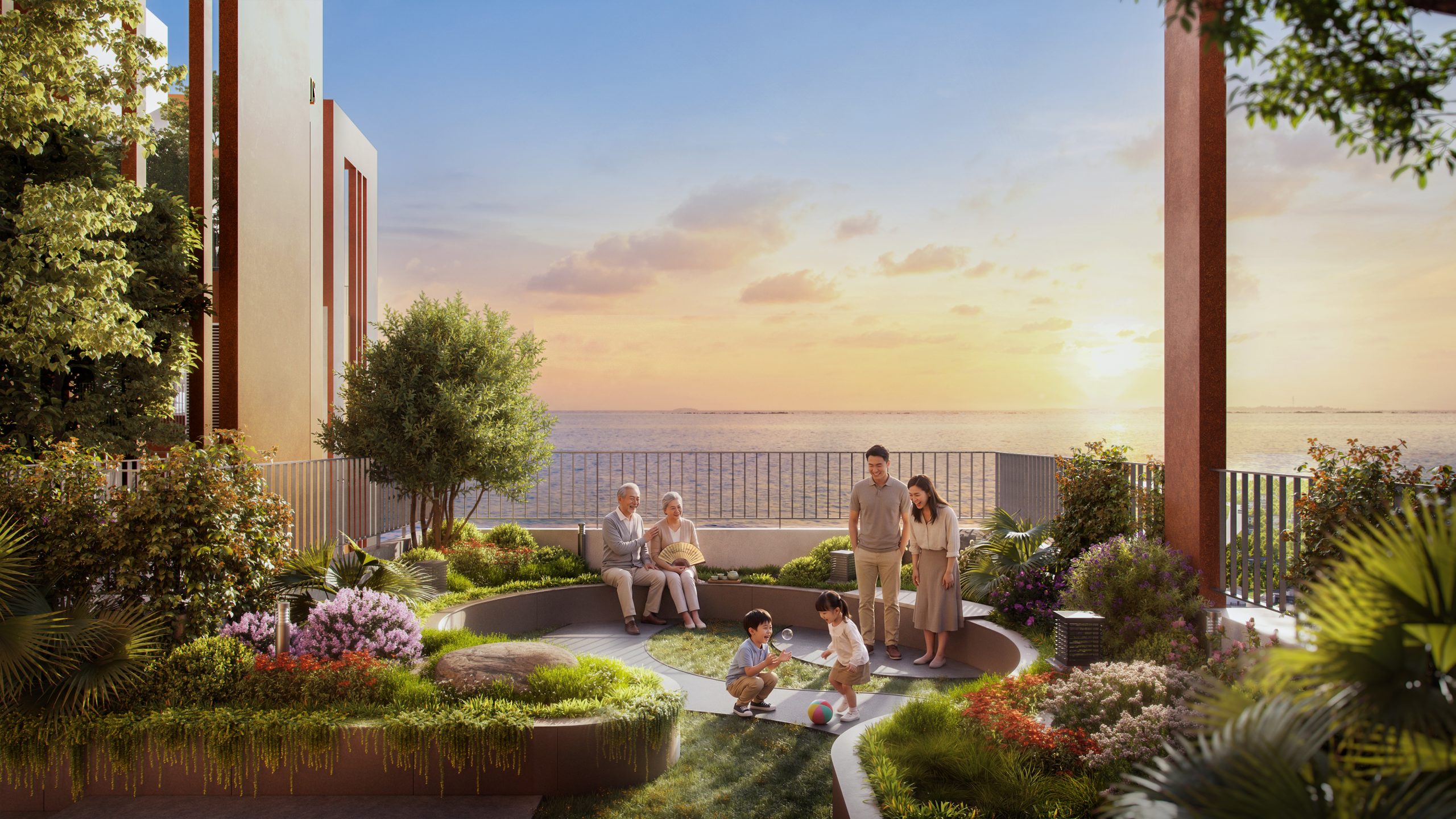 Sky Garden Simona Heights — vườn trên cao giữa kiến trúc Art Deco