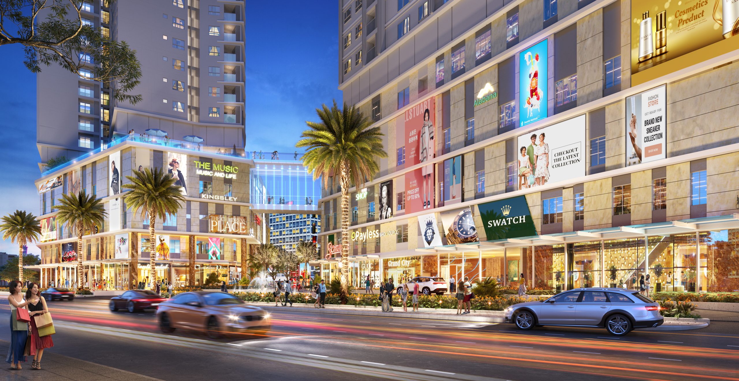 Shophouse khối đế The Sailing — TTTM 5 tầng