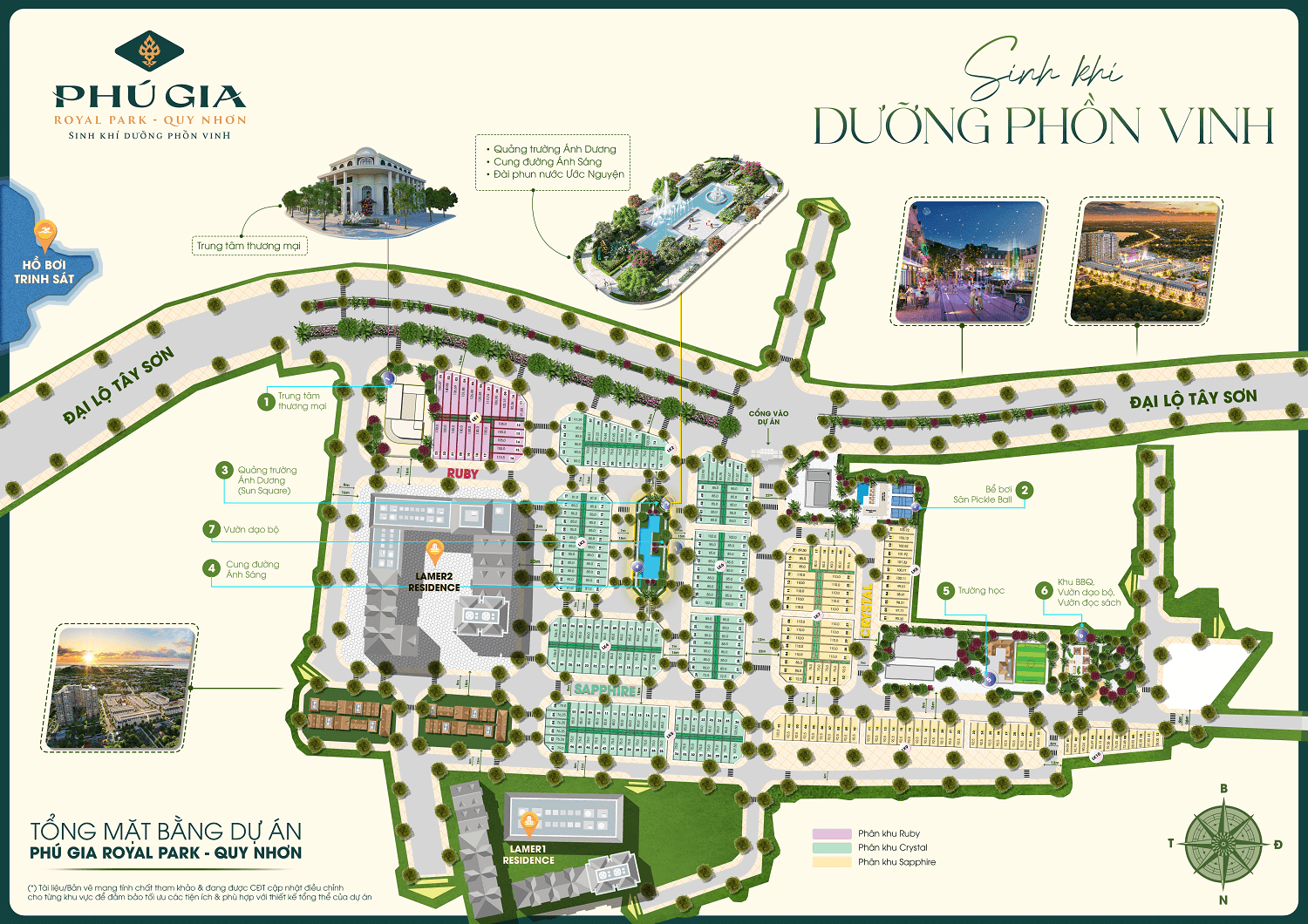 Mặt bằng tổng thể quy hoạch 6,3 ha dự án Phú Gia Royal Park Quy Nhơn