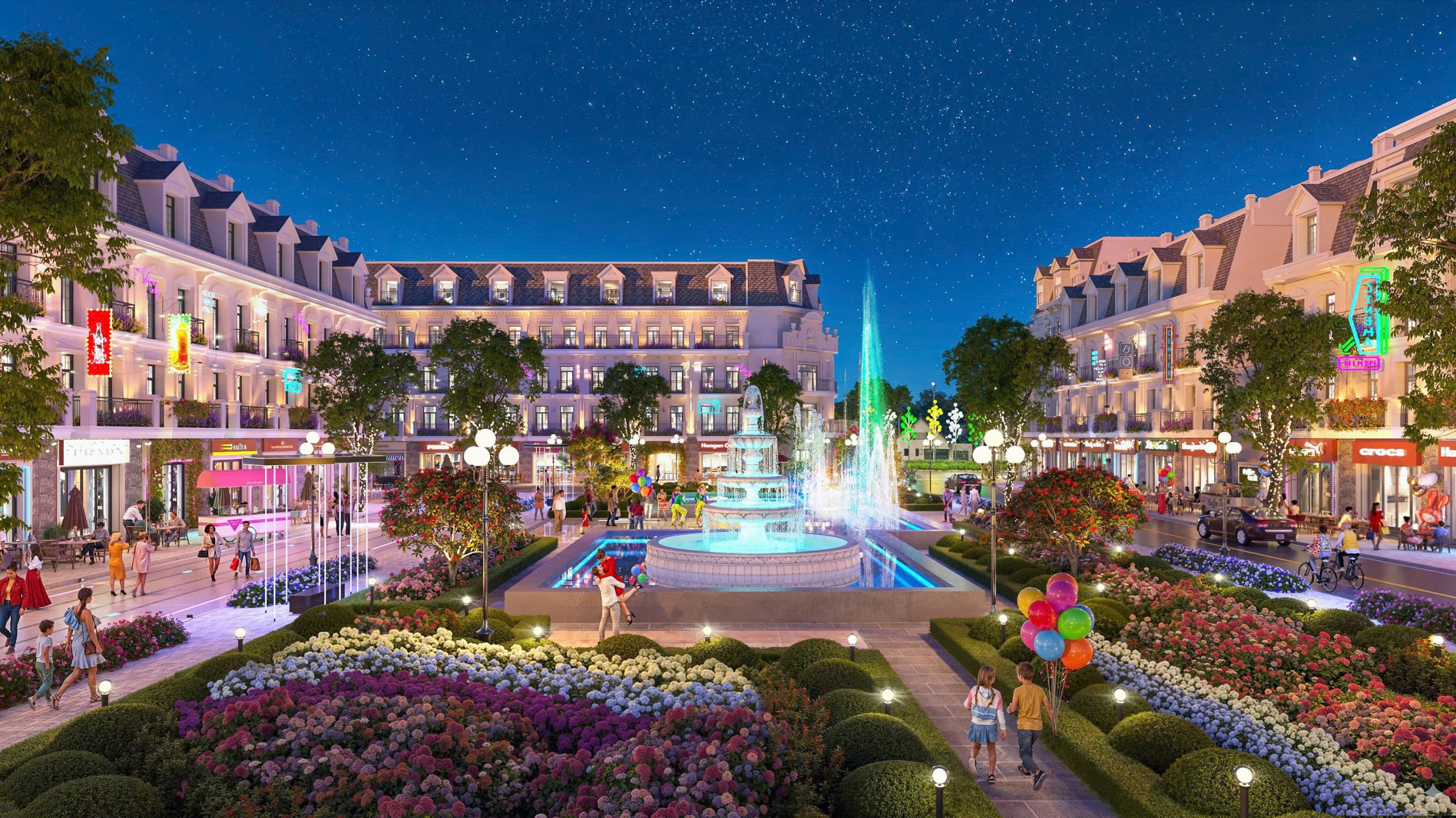 Công viên nước trong khuôn viên Phú Gia Royal Park